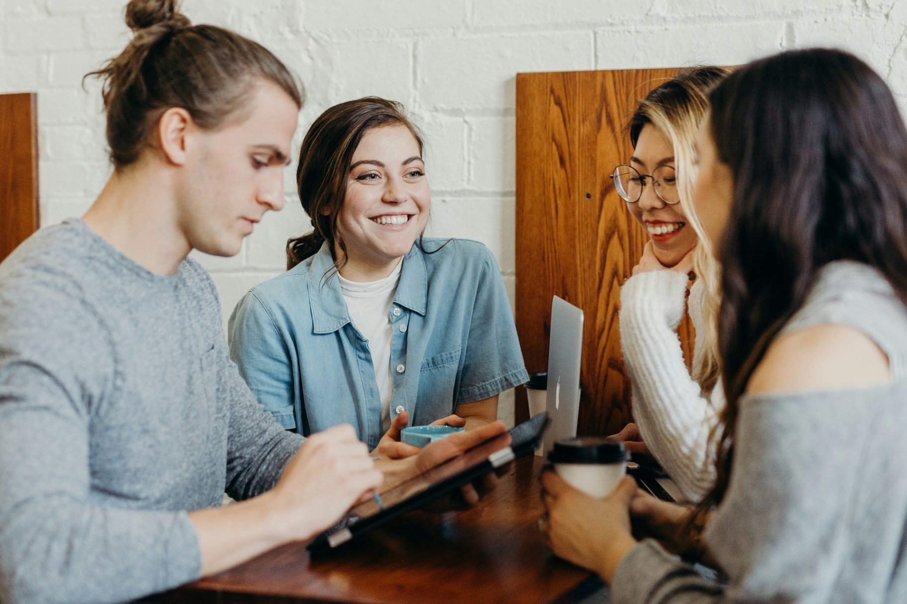 Students in discussion